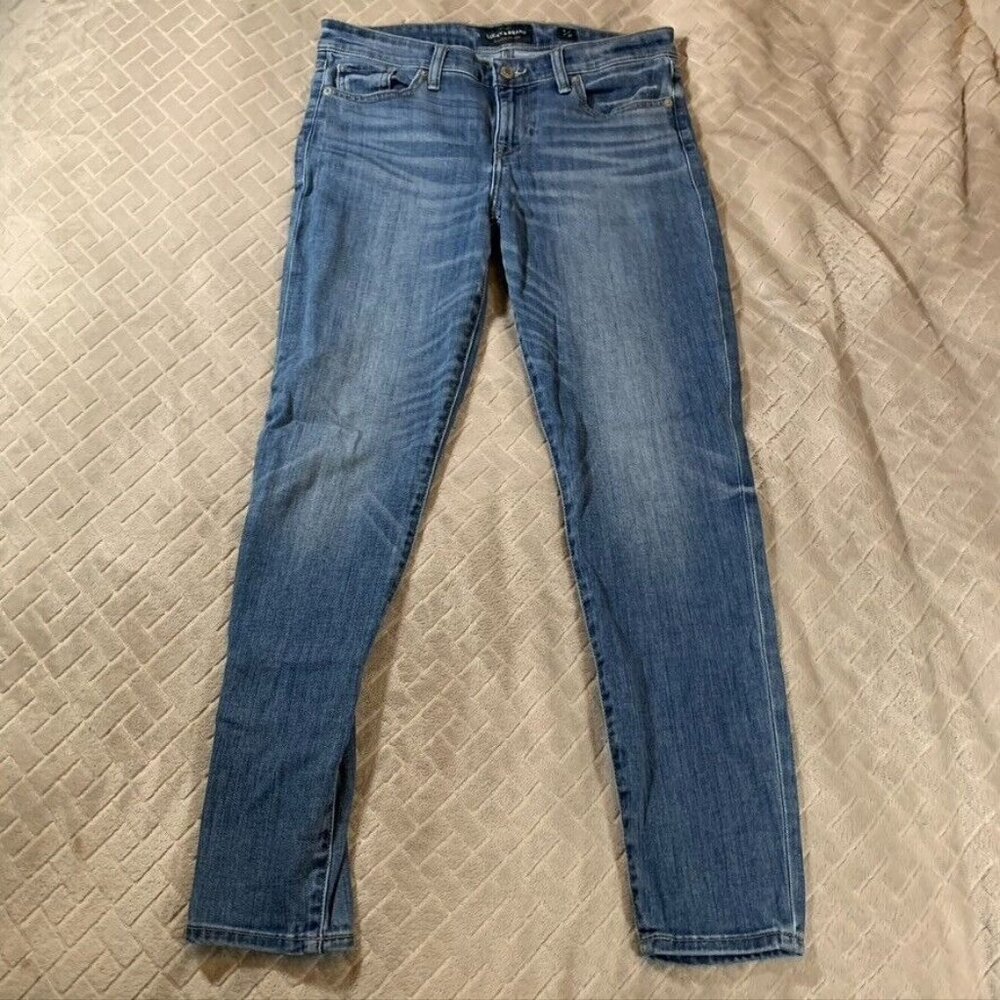 Lucky Brand Women 8 Denim Jeans Blue Classic Skinny Mid Rise Medium Wash Stretch